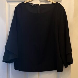 Lafayette 148 New York Black Blouse